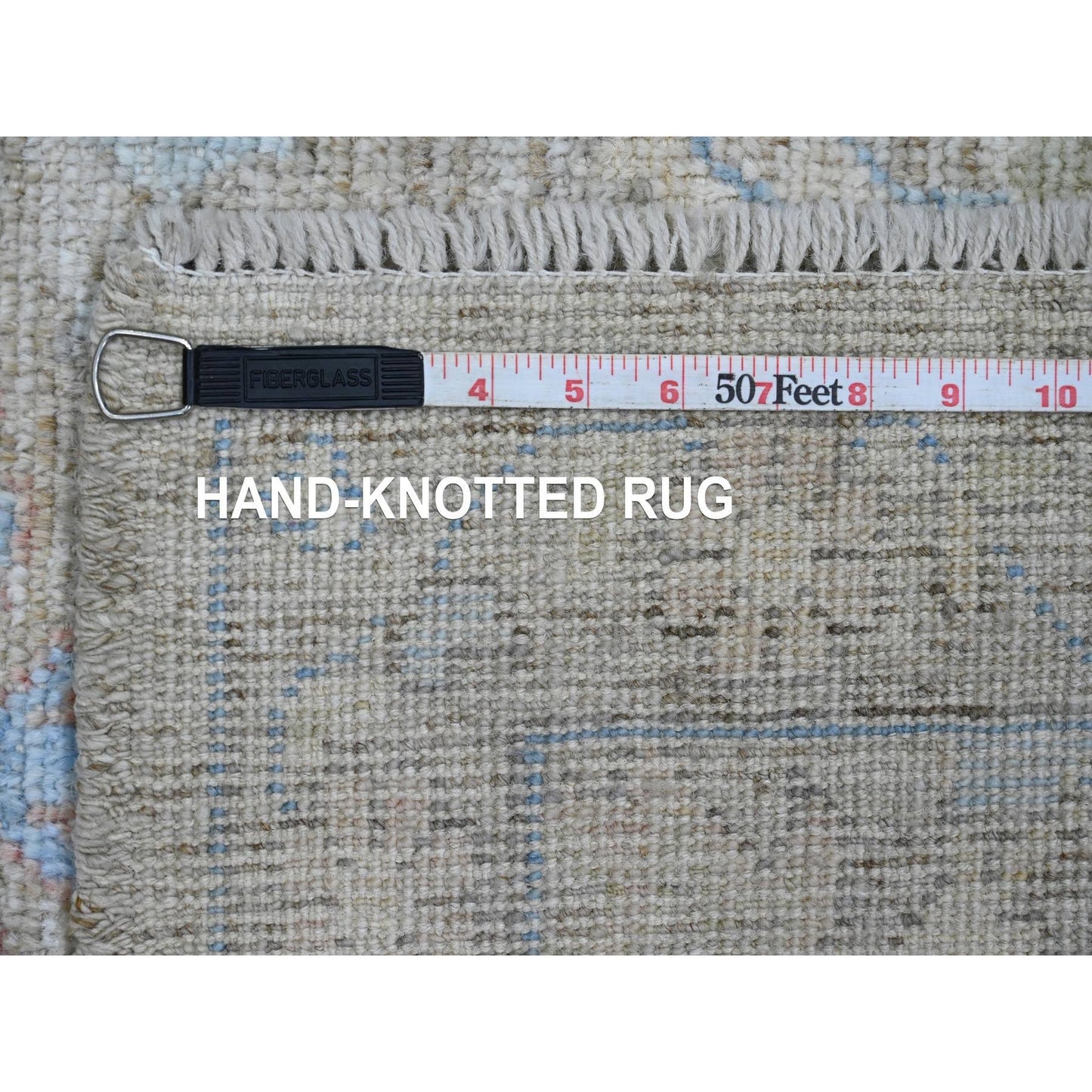 3'X5' Brown Afghan Angora Oushak Leaf Design 100% Wool Hand Knotted Rug