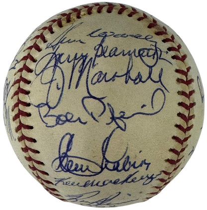 Old Timers Autographed Official National League Baseball