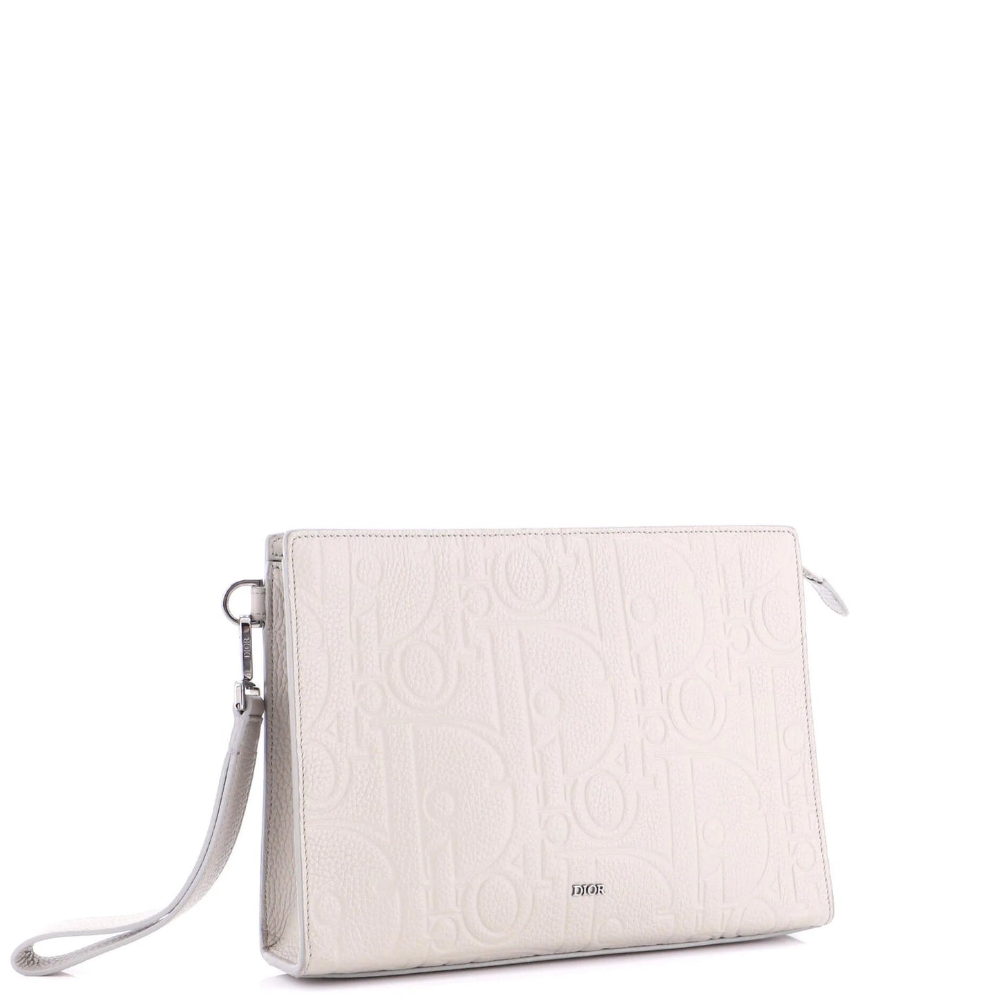 Christian Dior A5 Triangle Wristlet Pouch Gravity Leather