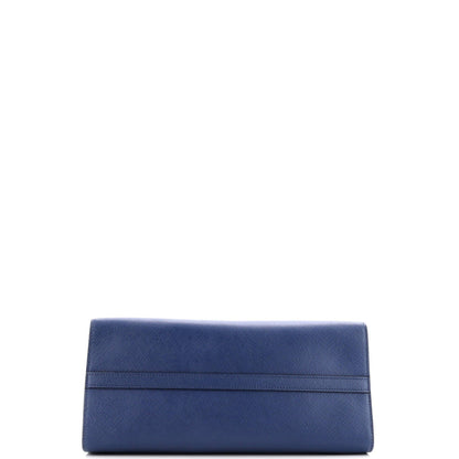 Prada Monochrome Tote Saffiano With City Calf Medium