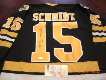 Milt Schmidt Boston Bruins,Hof Deceased Jsa/Coa