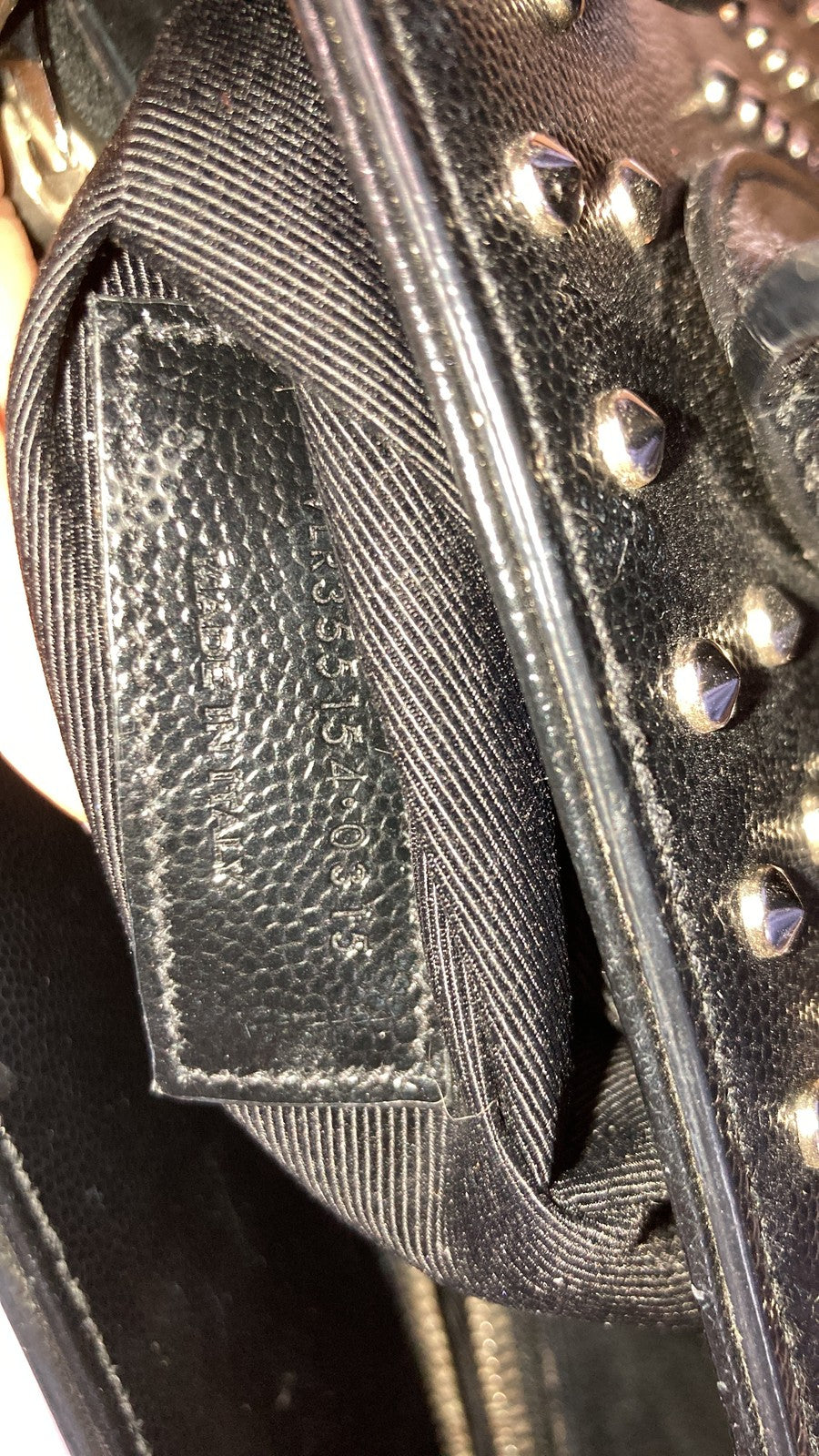 Saint Laurent Sac De Jour Bag Studded Leather Small