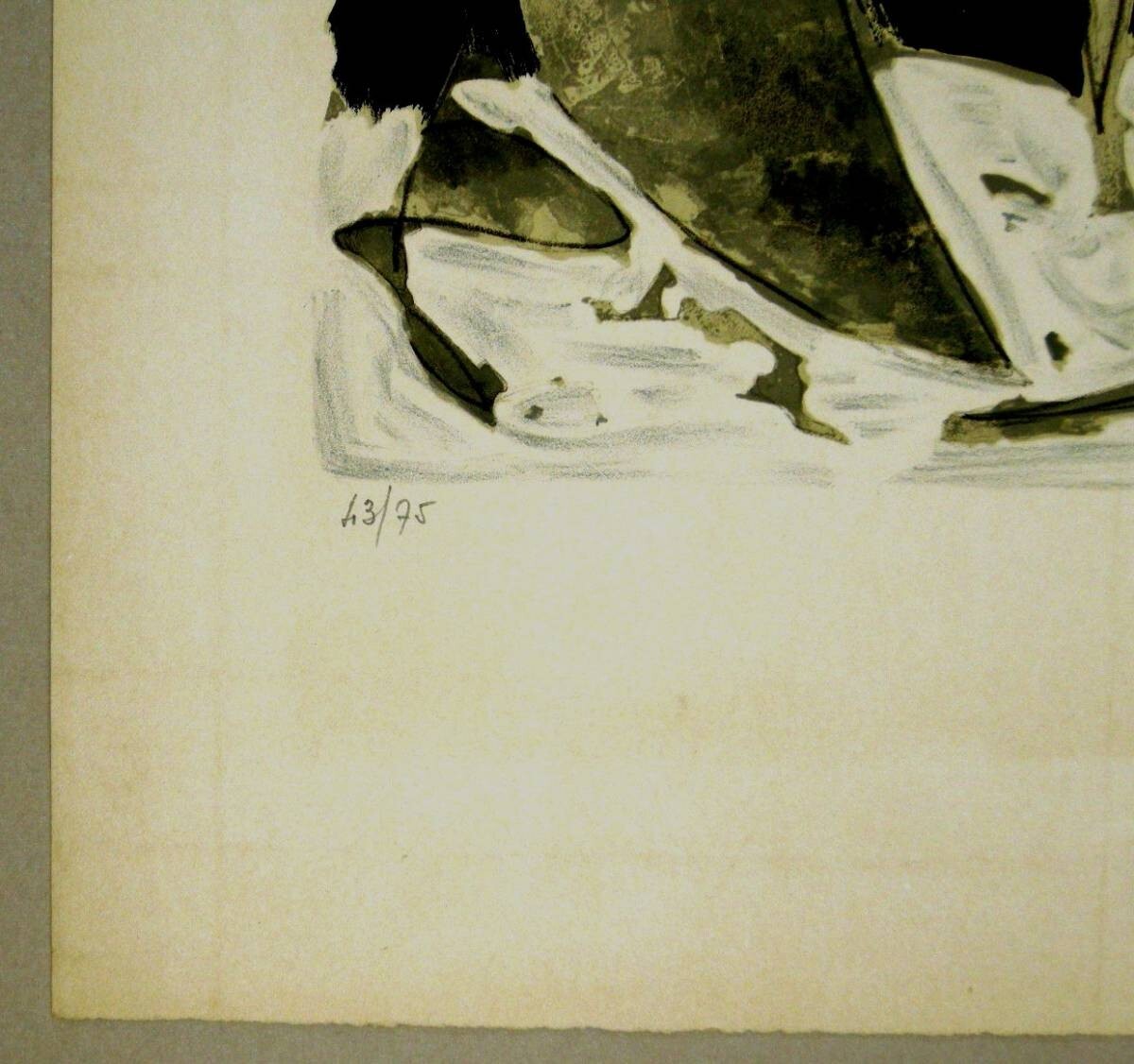 Claude Venard Ed75 Original Lithograph Print Signed Numbered "Mer Rouge"