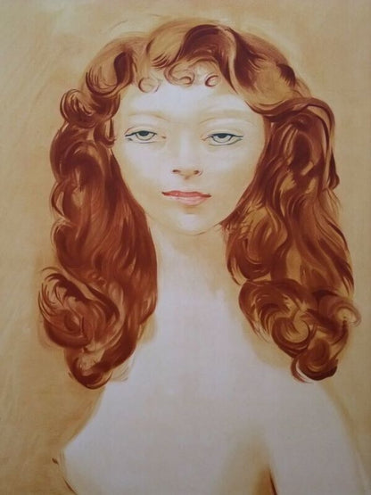 Moise Kisling Lithograph Estampe Women Portrait