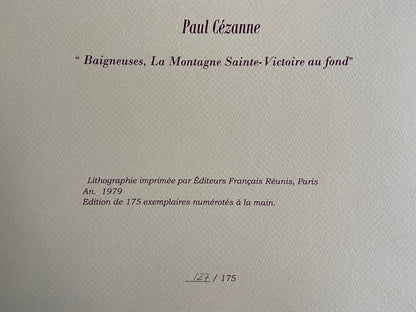 Paul Czanne Bathers Lithograph