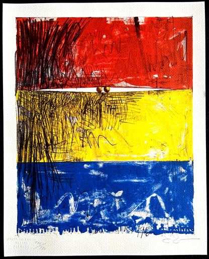 Jasper Johns Lithograph Coa Signed In Pen Numbered In Pencil Limited 180Ex