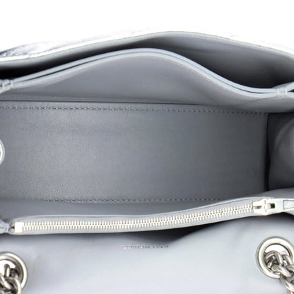 Balenciaga Crush Chain Flap Bag Quilted Crushed Calfskin Small