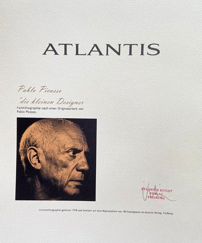 Pablo Picasso Coa Signed / Numbered In Pencil Crayon / Paul Klee