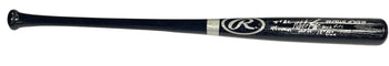 Wade Boggs Autographed Multi Inscribed Louisville Slugger Black Bat (Jsa)