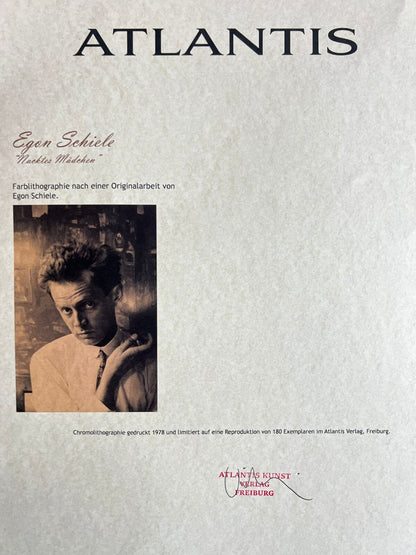 Egon Schiele (Lithograph Coa Signed Numbered In Pencil Limited)