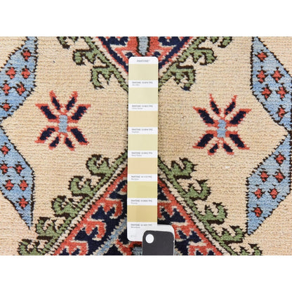2'6"X13'1" Reed Yellow Vintage Zoroastrian Hand Knotted Wool Runner Rug