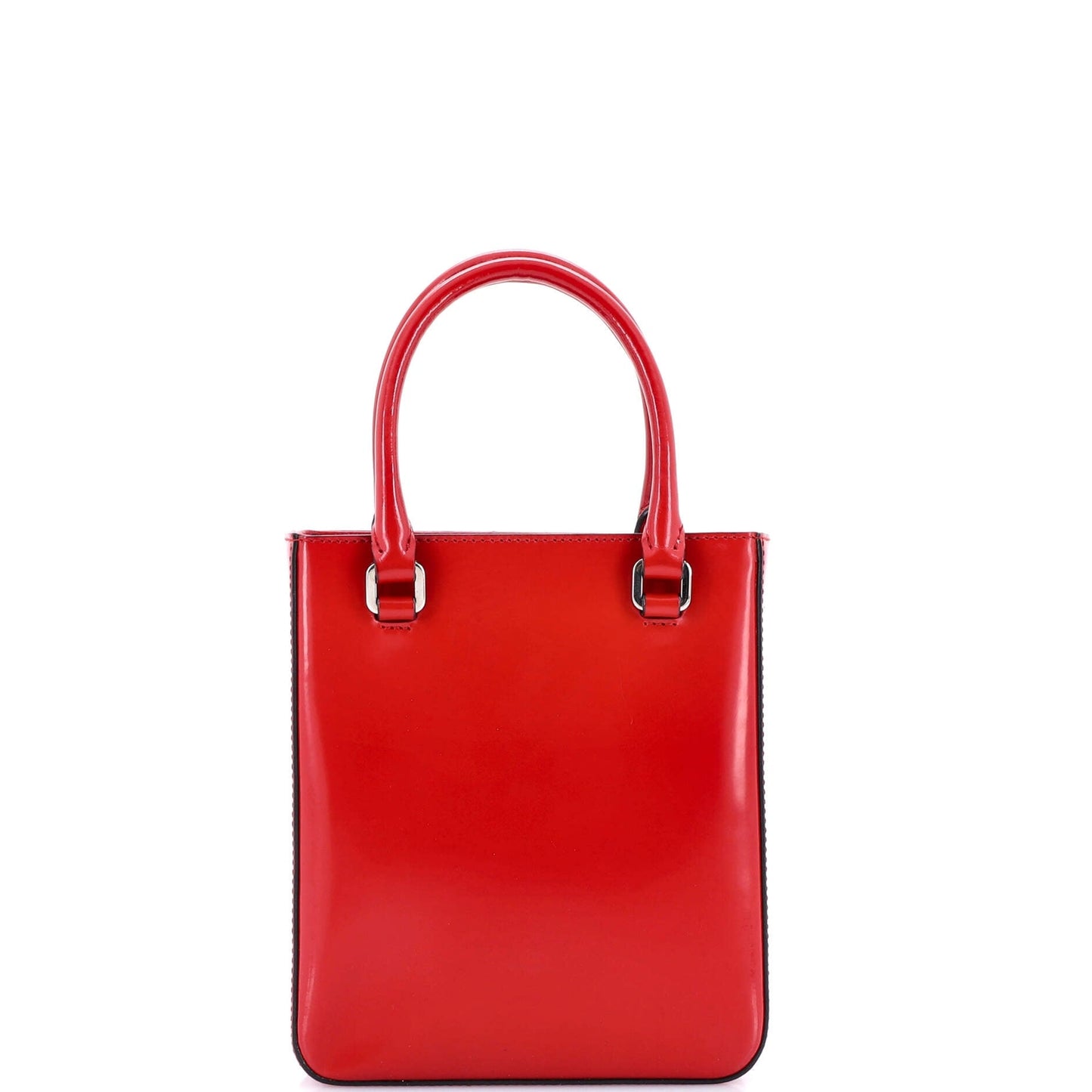 Prada Convertible Tote Brushed Leather Small