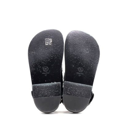 Chanel Women'S Dad Sandals Quilted Printed Denim