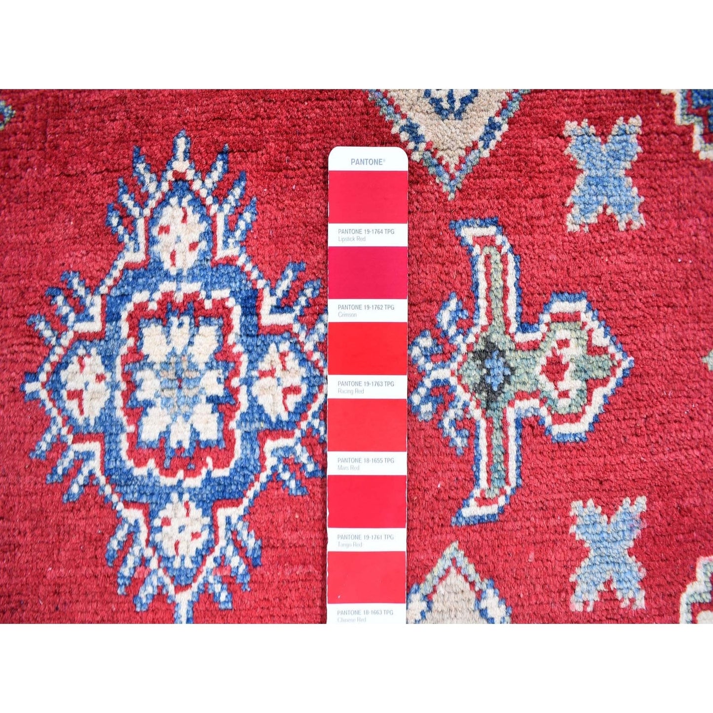 3'10"X17'3" Extra Long Wide Kazak Runner Hand Knotted Natural Wool Rug