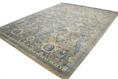 9X12 Ft Handmade Classic Osh Chobi Floral Rug