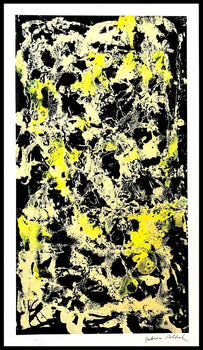 Jackson Pollock Action Painting Coa Signed Numbered By Hand. Eduardo Chillida