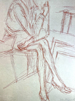 Alberto Giacometti Lithograph ( Coa Signed In Pen) Numbered By Hand