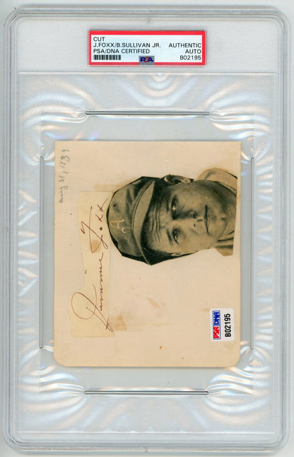 J. Foxx/ B. Sullivan Jr Autographed Cut Psa Authentic