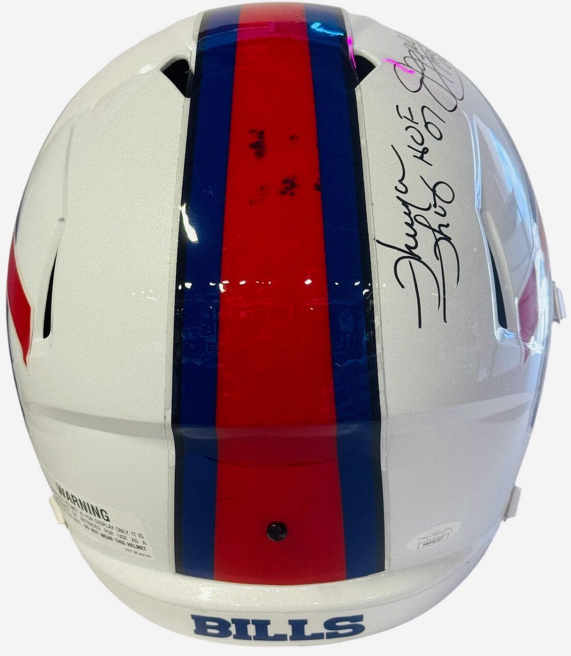 Jim Kelly Thurman Thomas Andre Reed Autographed Buffalo Bills Speed Helmet (Jsa)