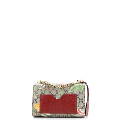 Gucci Padlock Shoulder Bag Tian Print Gg Coated Canvas Small