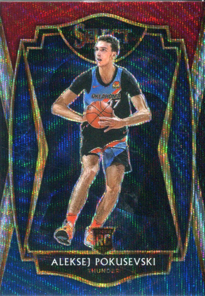 Aleksej Pokusevski 2020 Panini Select Premier Level Tri Color Rookie Card #176