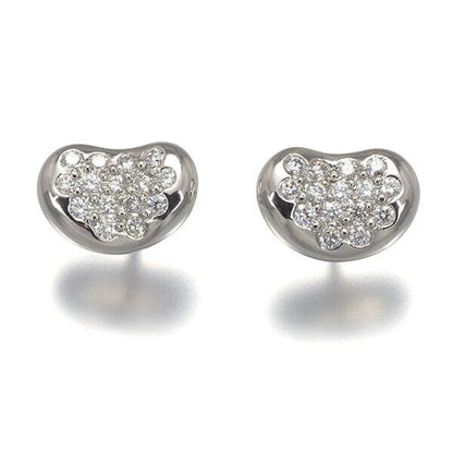 Tiffany&Co. Earrings Bean Diamond 950 900 Platinum