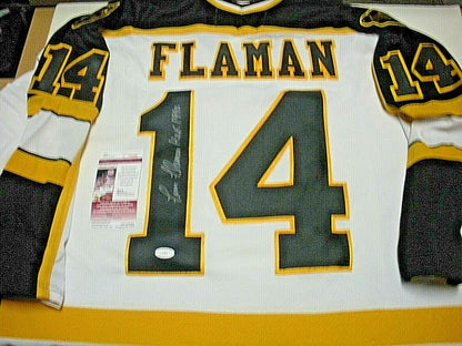 Fern Flaman Boston Bruins Hof 1990 Jsa/Coa Signed