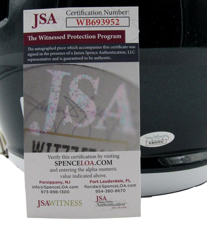 Nolan Smith Signed/Inscribed Full Size Speed Replica Helmet Eagles Jsa 193472