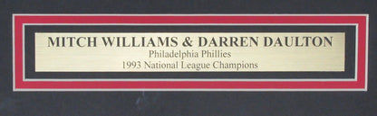 Mitch Williams & Darren Daulton Phillies Signed 16X20 Photo Framed Jsa 200135