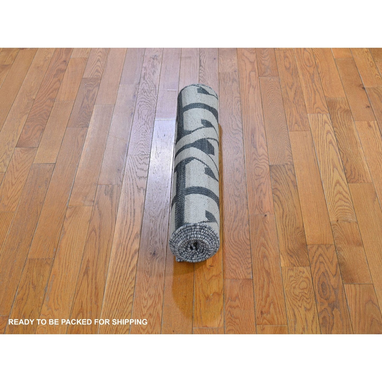 2'7"X10' Geometric Flat Weave Wool Reversible Kilim Runner Hand Woven Rug