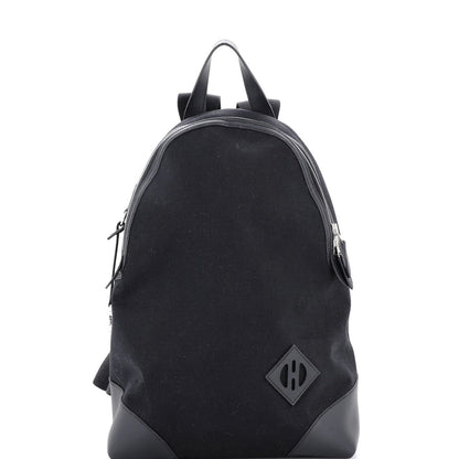 Hermes Allback Backpack Bivouac Toile With Leather