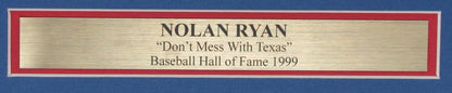 Nolan Ryan Hof Autographed 16X20 Photo Punch Out