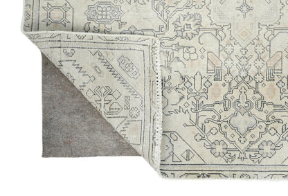 Antique Distressed Oriental Rug Classic Floral