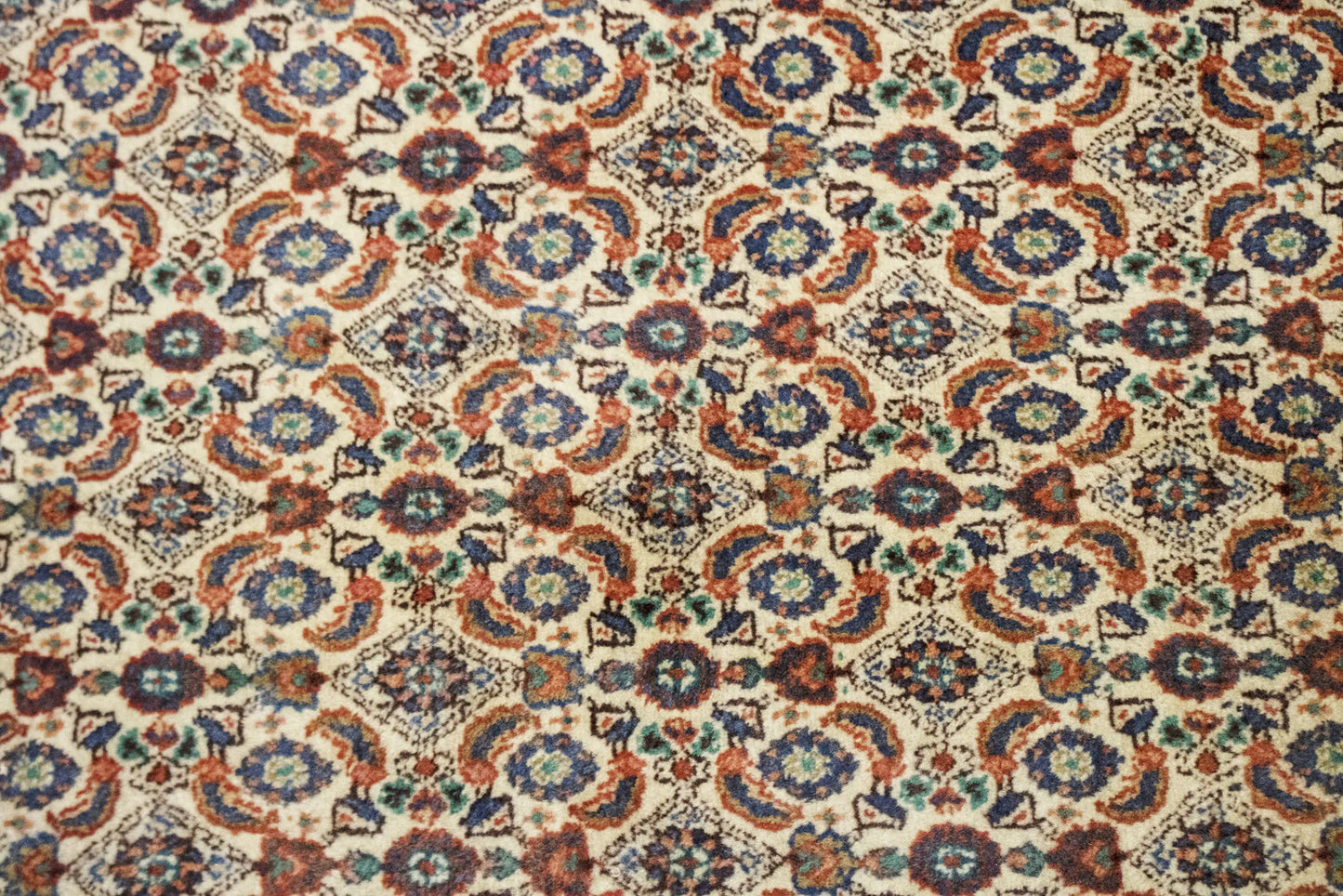 3'4X8'5 Rare Handmade Oriental Runner Rug Allover Design Perfect Home Decor