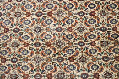 3'4X8'5 Rare Handmade Oriental Runner Rug Allover Design Perfect Home Decor