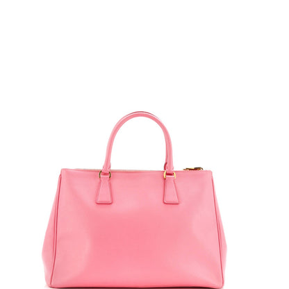Prada Double Zip Lux Tote Saffiano Leather Medium