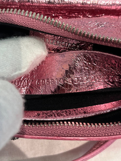 Balenciaga Le Cagole Giant Studs Shoulder Bag Leather With Crystals Mini