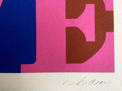 Robert Indiana Lithograph Guggenheim Museum Coa Limited Edition