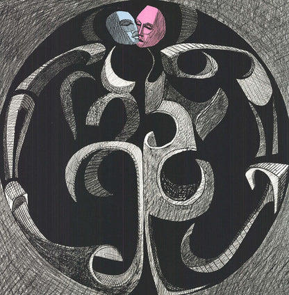 Ronald Satok Of Masks And Man " Lithograph