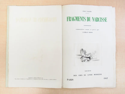 Fragments Du Narcisse By Paul Valry First Edition, 1947, Paris