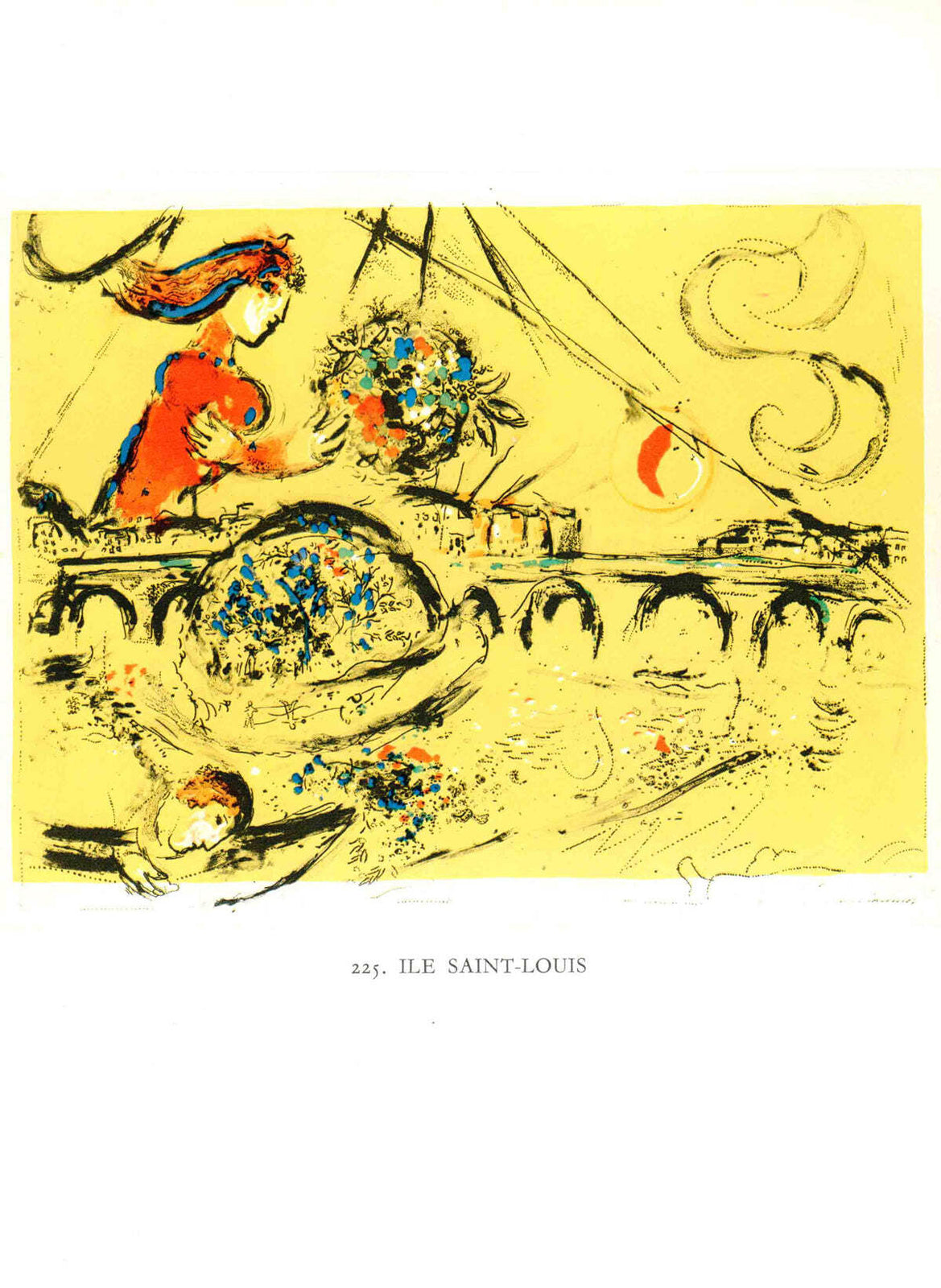 Marc Chagall Ile Saint-Louis " Poster Modernism