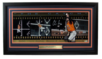Chas Mccormick Autographed 27X12 Photo Catch