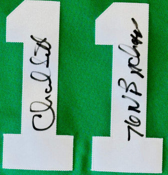 Charlie Scott Autographed Celtics Basketball
