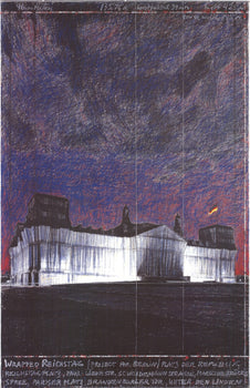 Javacheff Christo Wrapped Reichstag Project For Berlin 