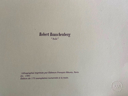 Robert Rauschenberg Lithograph Coa Numbered Stamp