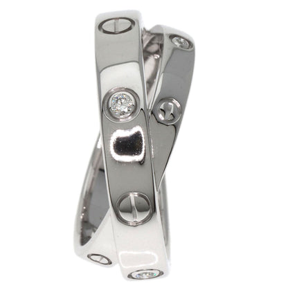 Cartier Ring Be Love Ring Diamond #47 K18 White