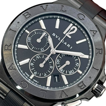 Bvlgari Diagono Ultranero Dg42Bbscvdch Ss/Ceramic