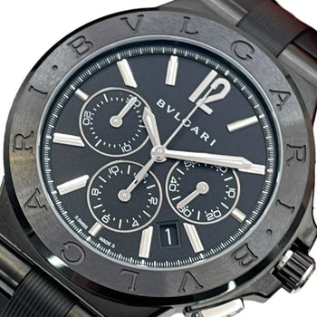 Bvlgari Diagono Ultranero Dg42Bbscvdch Ss/Ceramic
