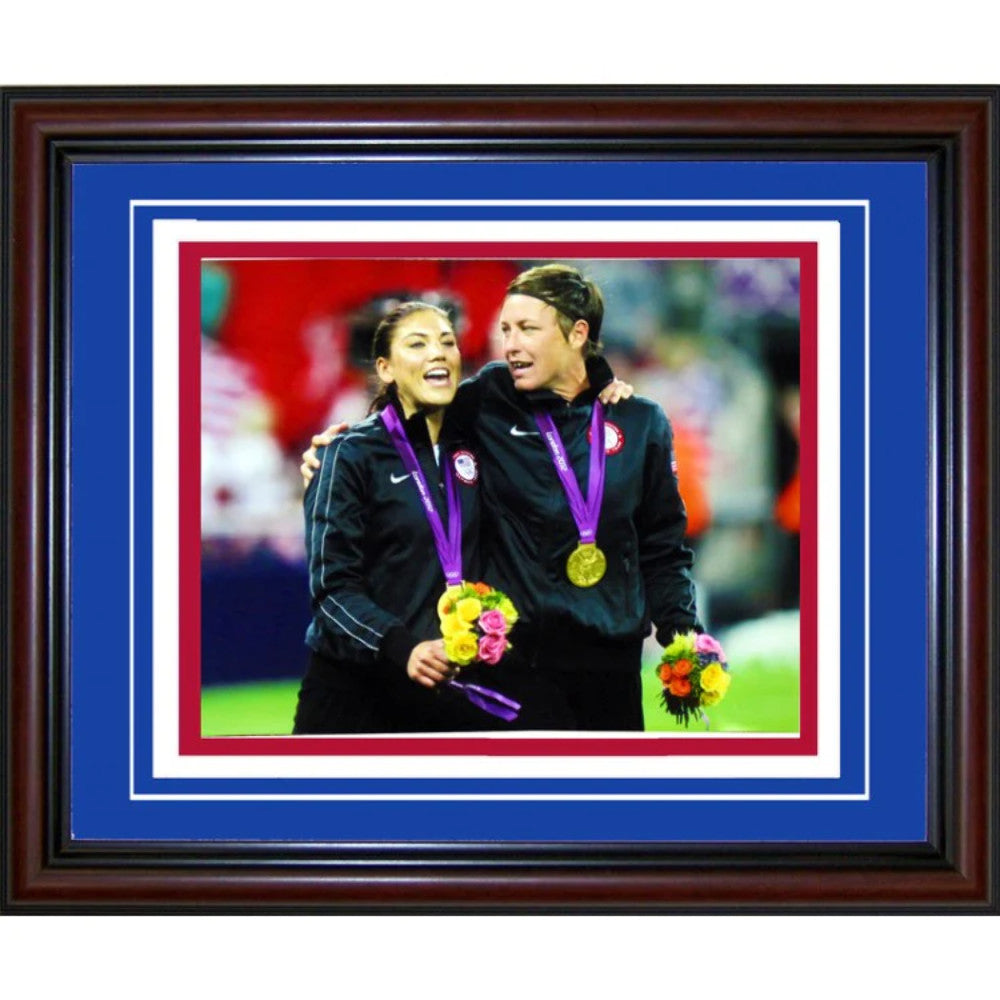 Hope Solo & Abby Wambach Unsigned Framed 11X14 Photo