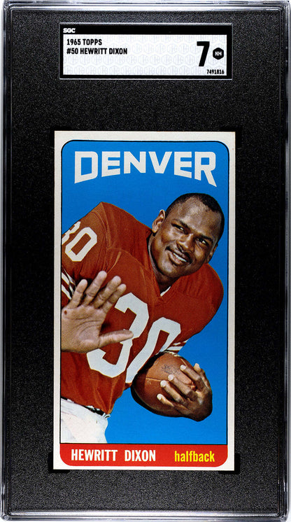 Hewritt Dixon 1965 Topps #50 Sgc 7